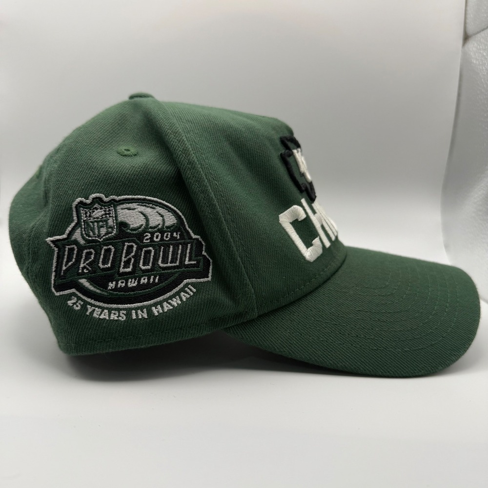 Vintage New Era Men's Kansas City Chiefs Pro Bowl 2004 Hawaii Green Snapback Hat - Picture 3 of 10